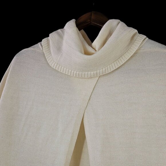 White Space Bella Via Short Slv Cowl Neck Sweater Lightweight Open Back Women 1X - Picture 4 of 8